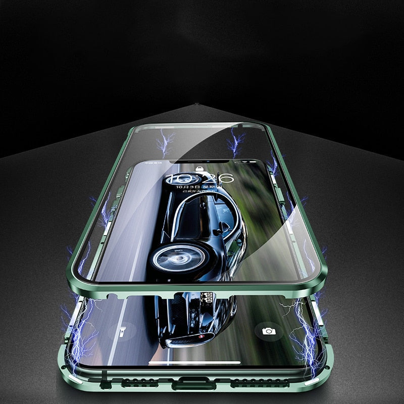 Case Magnética Blindada iPhone - Dupla Proteção 360º