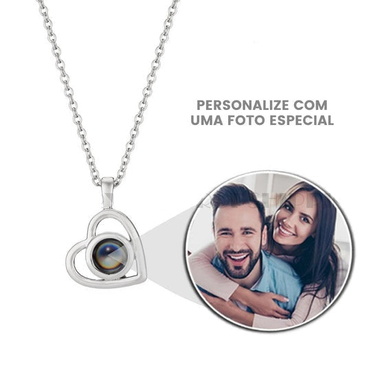 Colar Amor Eterno Com Foto Personalizada ❤️